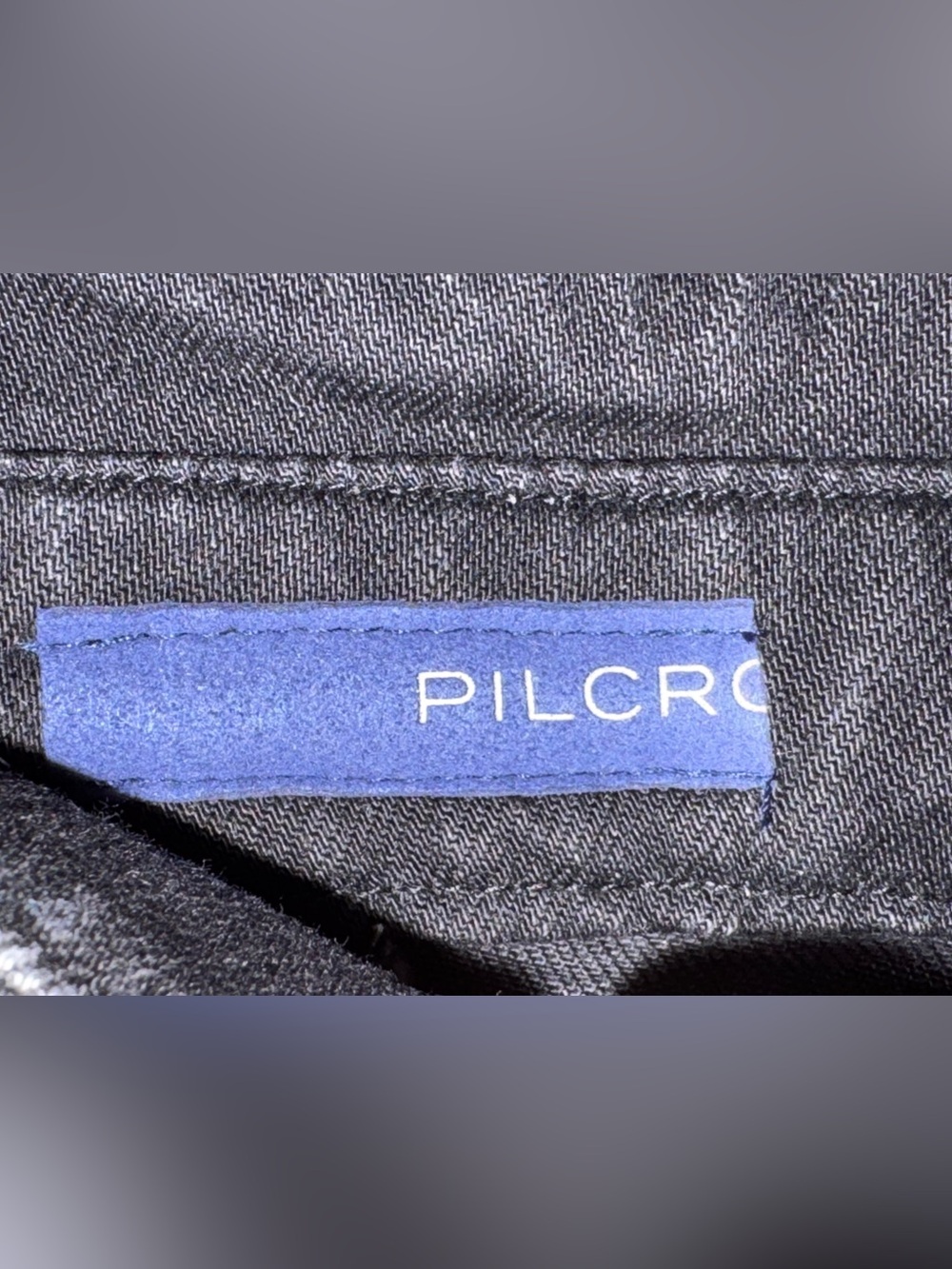 NEW Anthropologie Arden Double-Waist Black Denim Midi Skirt by Pilcro Size 14 - Picture 10 of 13